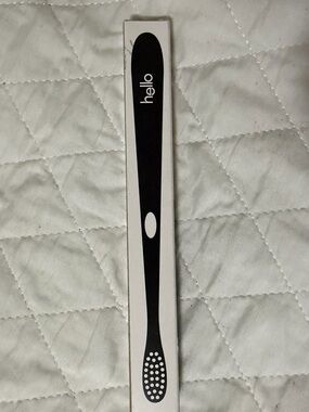 hello Charcoal Infused Toothbrush - Black & Kraft
